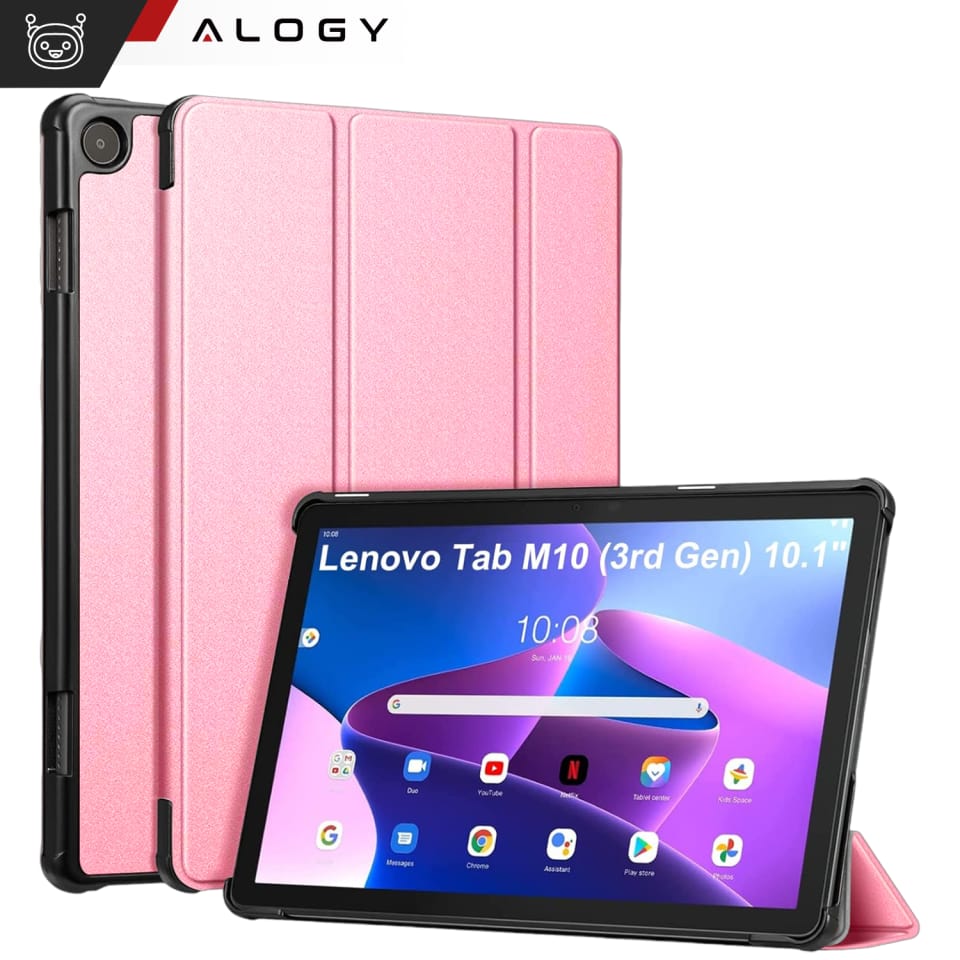 Etui na tablet Lenovo Tab M10 3gen 3 GEN 10.1 2022 TB328FU TB328XU obudowa Case Alogy Book Cover Szare