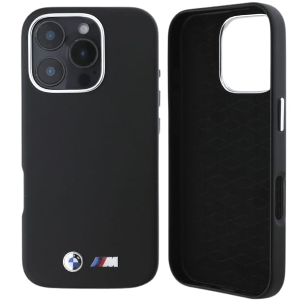 BMW BMHCP16S23PMWK iPhone 16 6.1"         czarny/black hardcase M Smooth Full Wrapped Metal