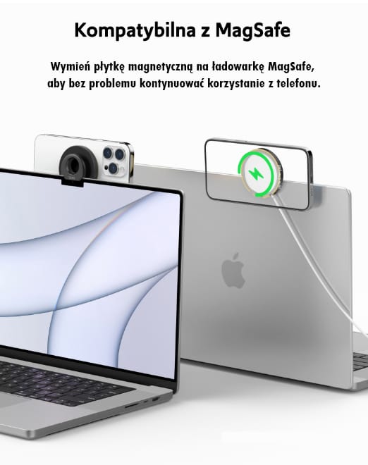 SODI Uchwyt indukcyjny do MacBooka BM-300 czarny/black MagSafe