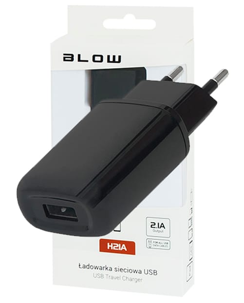 Ładowarka sieciowa gniazdo USB 2,1A Blow H21A