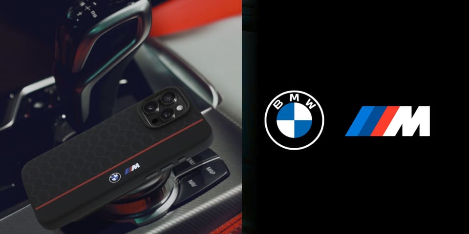 BMW BMHMP16X23SHER iPhone 16 Pro Max      6.9" czarny/black hardcase Silicone Hexagon Red Line MagSafe