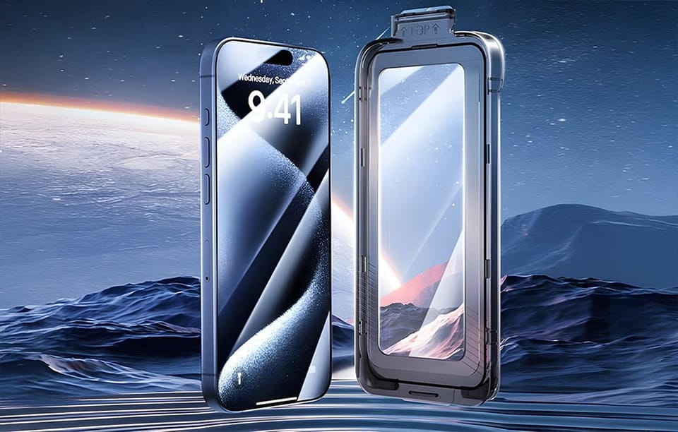Szkło hartowane Vention KUKTCA-10 do iPhone 15 + aplikator