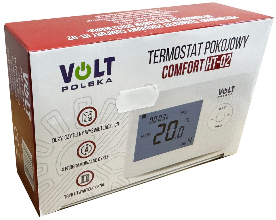 Termostat systemów grzewczych Volt Comfort HT-02 przewodowy