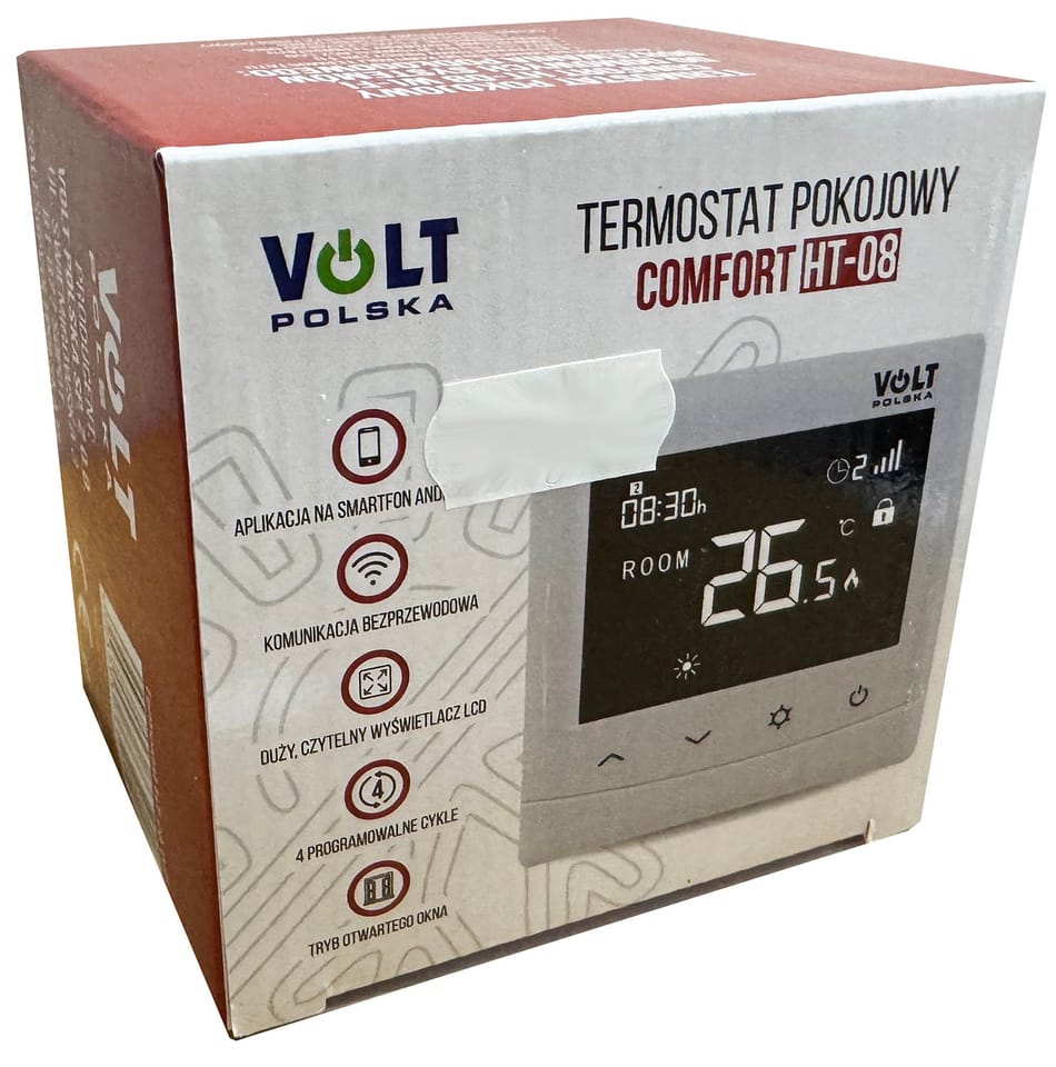 Termostat ogrzewania podłogowego z WIFI Volt HT-08