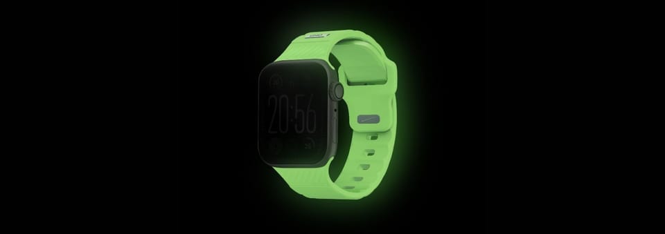 UNIQ pasek Stride SE Apple Watch         42/41/40mm FKM Rubber Strap lume