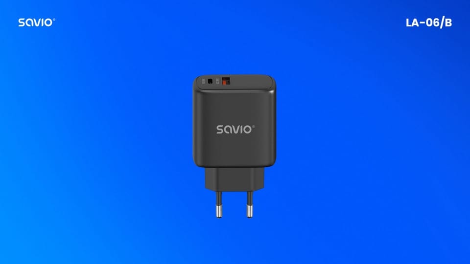 SAVIO LA-06/B USB Quick Charge Power Delivery 3.0 30W Internal charger