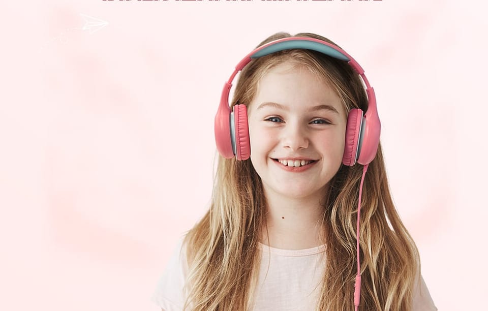 Słuchawki Nauszne EarFun Kids K1 (fioletowo-różowe)