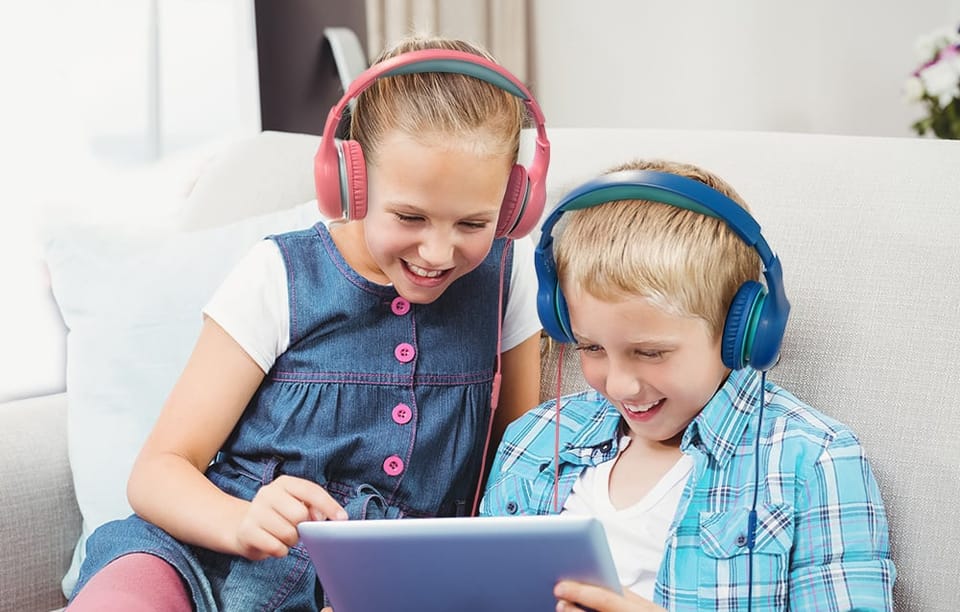 Słuchawki Nauszne EarFun Kids K1 (fioletowo-różowe)
