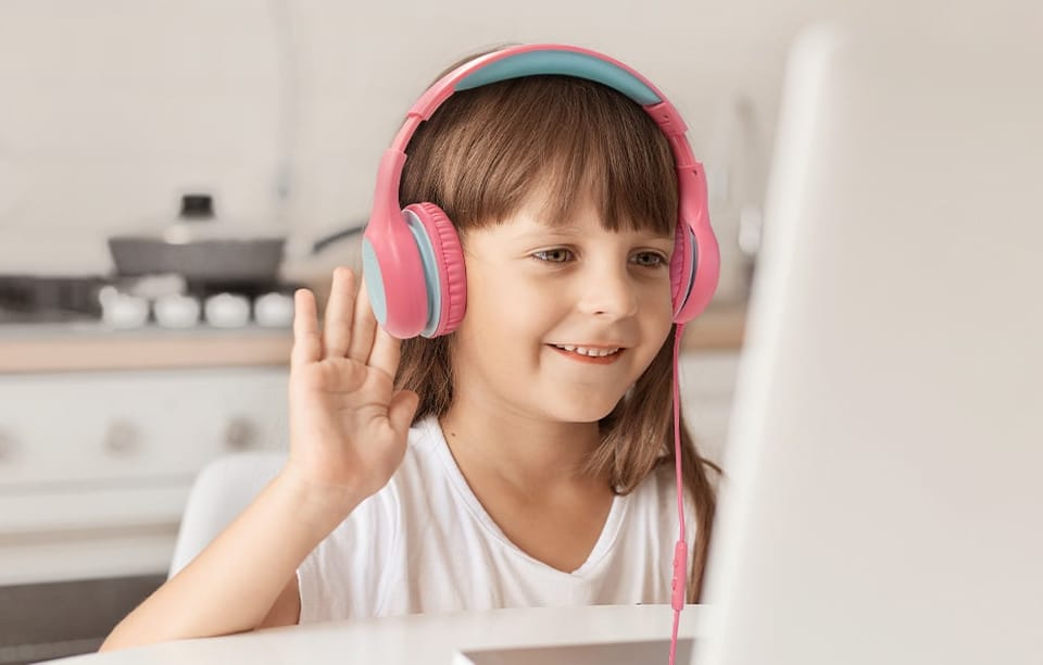 Słuchawki Nauszne EarFun Kids K1 (fioletowo-różowe)