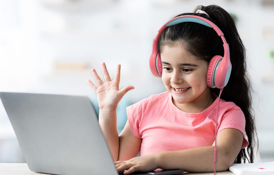 Słuchawki Nauszne EarFun Kids K1 (fioletowo-różowe)