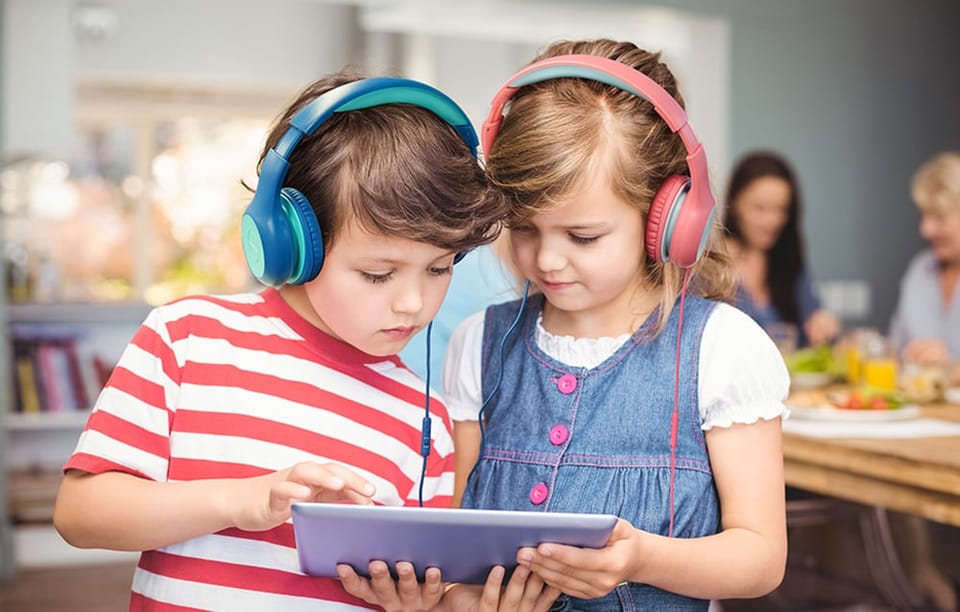Słuchawki Nauszne EarFun Kids K1 (fioletowo-różowe)