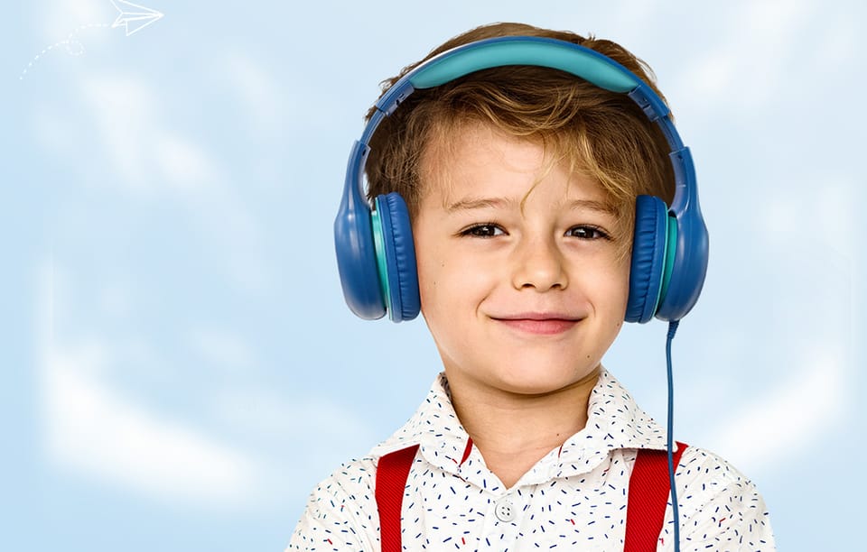 Słuchawki Nauszne EarFun Kids K1 (niebiesko-zielone)