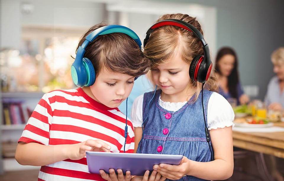 Słuchawki Nauszne EarFun Kids K1 (niebiesko-zielone)