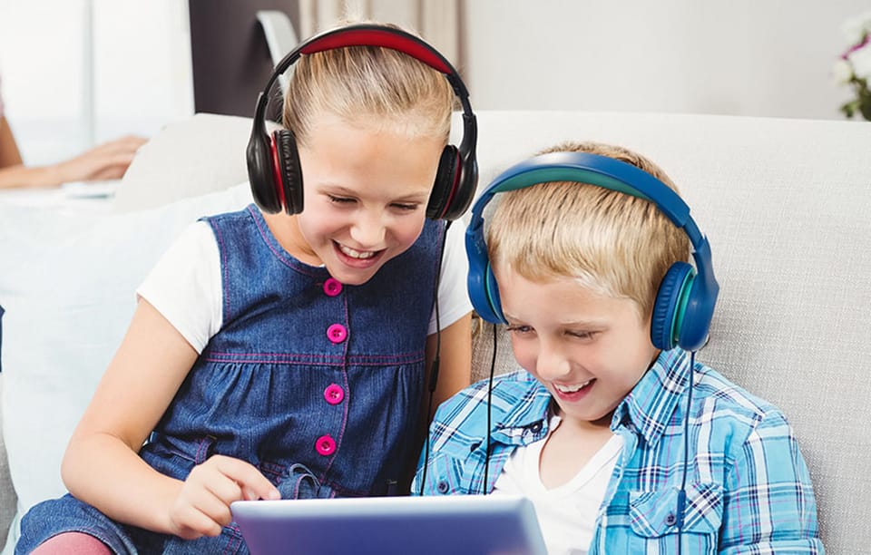 Słuchawki Nauszne EarFun Kids K1 (niebiesko-zielone)