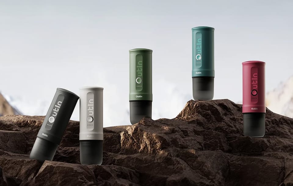 Przenośny ekspres do kawy Outin Nano 7500mAh (Zielony)
