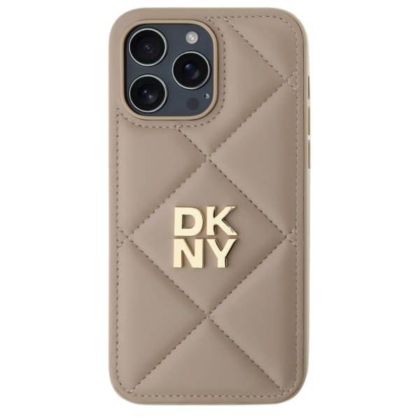 DKNY DKHCP14XPQDSLE iPhone 14 Pro Max     6.7" beżowy/beige Quilted Stack Logo