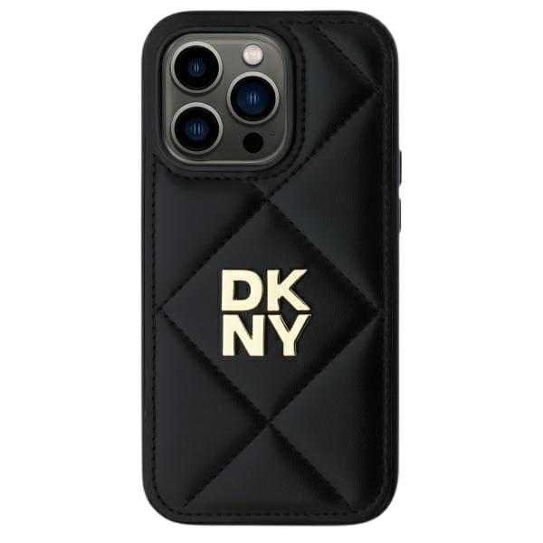 DKNY DKHCP14XPQDSLK iPhone 14 Pro Max     6.7" czarny/black Quilted Stack Logo