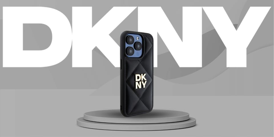 DKNY DKHCP15XPQDSLK iPhone 15 Pro Max     6.7" czarny/black Quilted Stack Logo