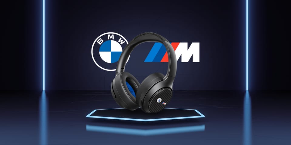 BMW słuchawki nauszne Bluetooth ANC      BMBHKL601MTCAK czarny/black Encmetal Logos