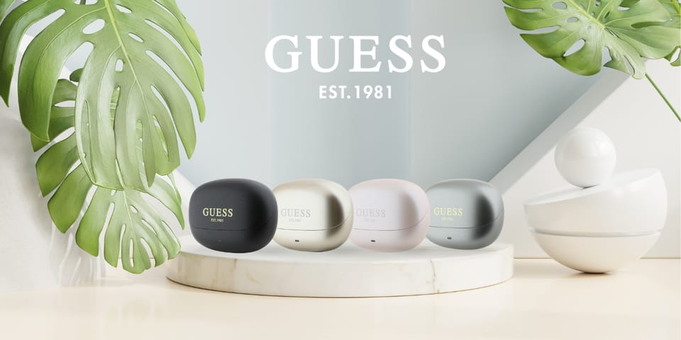 Guess słuchawki Bluetooth GUTWST88MCTGP  TWS + stacja dokująca różowy/pink Capsule Printed Logo