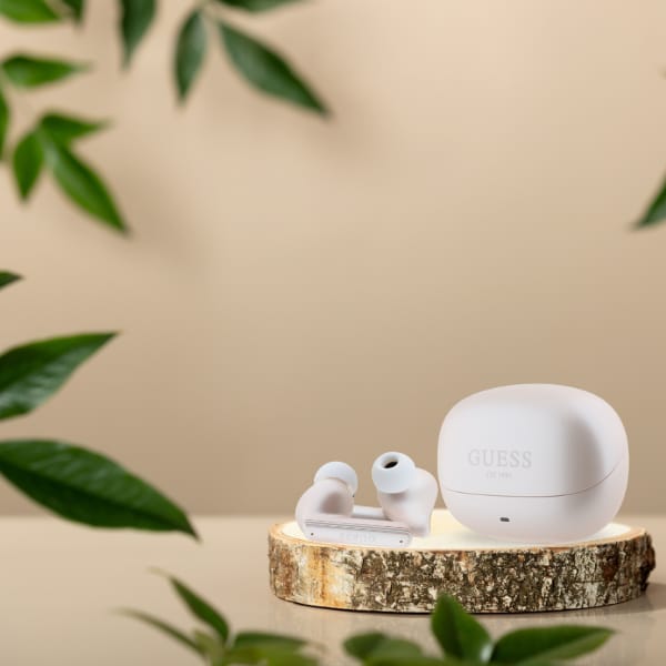Guess słuchawki Bluetooth GUTWST88MCTGP  TWS + stacja dokująca różowy/pink Capsule Printed Logo
