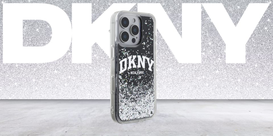 DKNY DKHCP16XLBNAEK iPhone 16 Pro Max     6.9" czarny/black hardcase Liquid Glitter Arch Logo