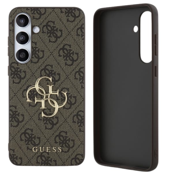 Guess GUHCS24FE4GMGBR S24 FE S721         brązowy/brown hardcase 4G Big Metal Logo