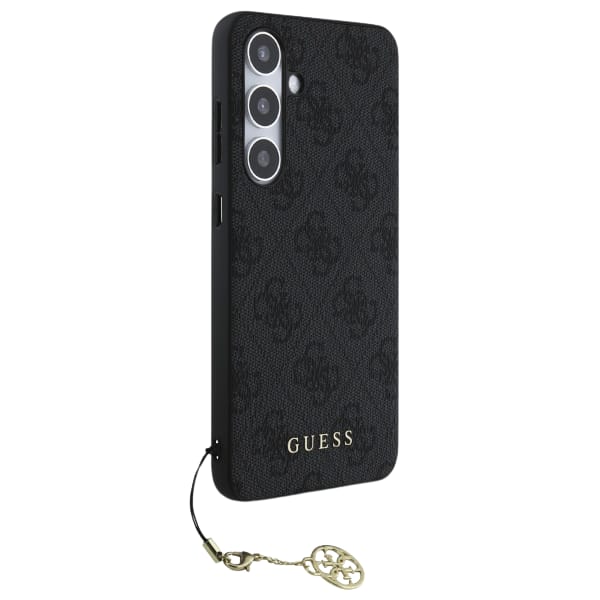 Guess GUHCS24FEGF4GGR S24 FE S721         szary/grey hardcase 4G Charms Collection