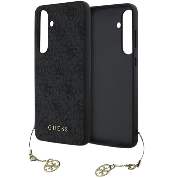 Guess GUHCS24FEGF4GGR S24 FE S721         szary/grey hardcase 4G Charms Collection
