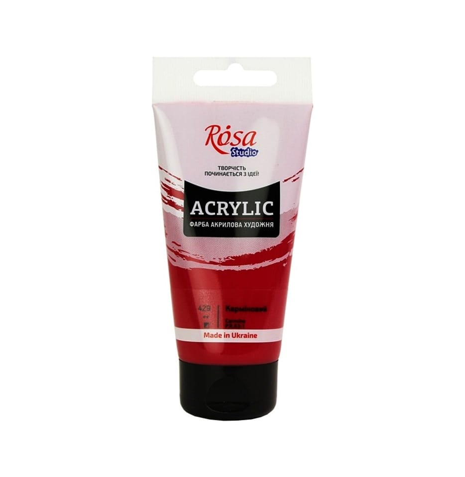 Farba akrylowa Rosa Studio 75ml CARMINE 429