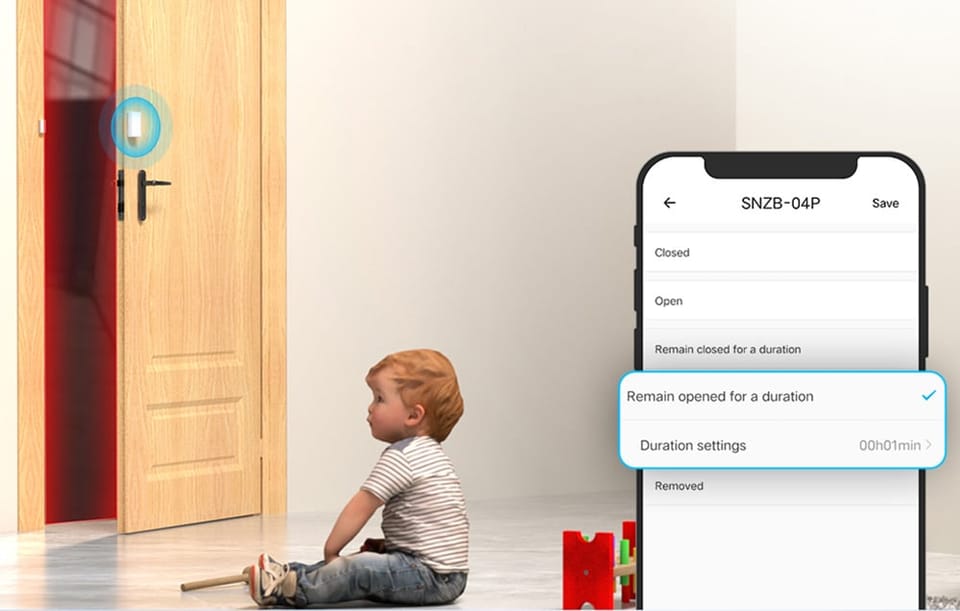 SONOFF Inteligentny czujnik otwarcia okien i drzwi ZigBee SNZB-04P