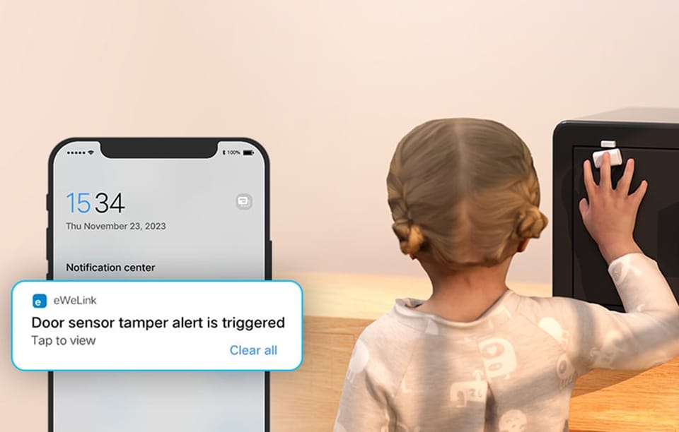 SONOFF Inteligentny czujnik otwarcia okien i drzwi ZigBee SNZB-04P