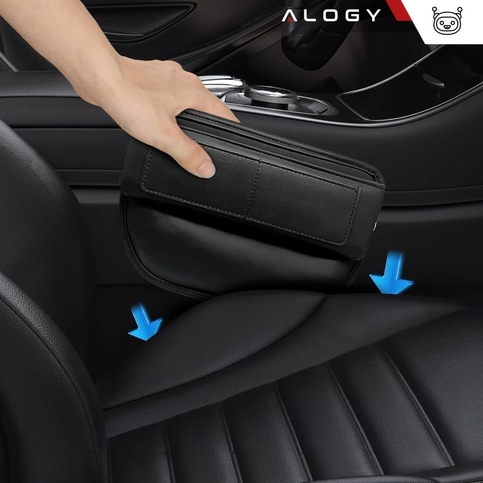 Organizer samochodowy do samochodu między fotel Alogy Car Front Seat Storage Box czarny