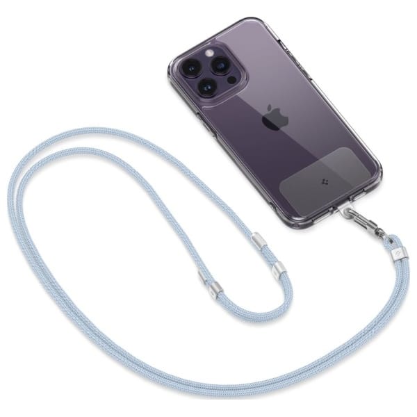 Spigen Universal Strap Set Crossbody &   Wrist zestaw smyczy do telefonu niebieski/mute blue AFA08364