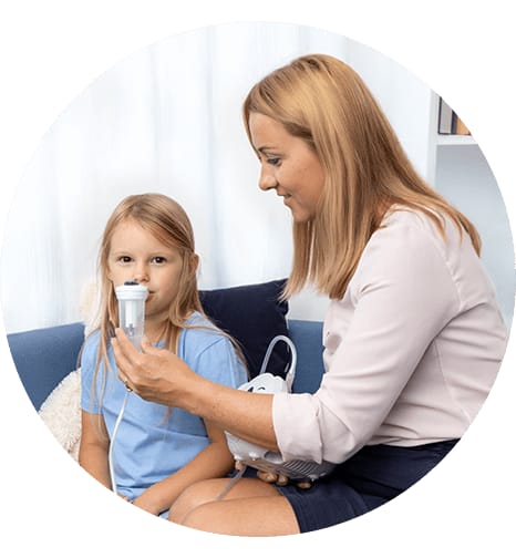 FLAEM KOALA Inhalator dziecięcy z nebulizatorem RF7, 3 maski, certyfikat TÜV