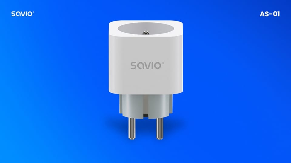 SAVIO WI-FI smart socket, 16A, AS-01, White