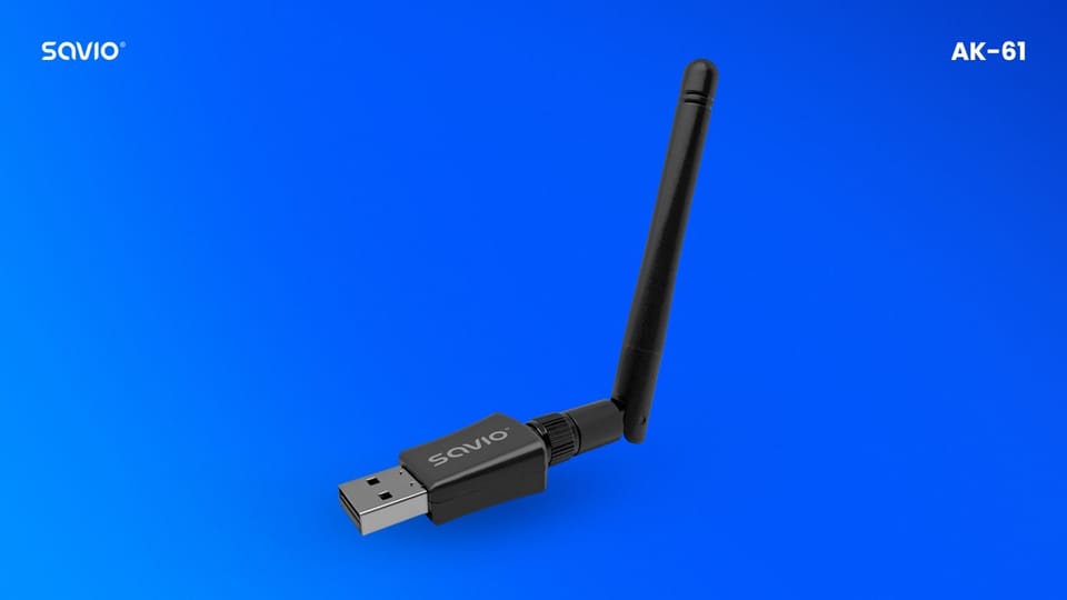 Karta sieciowa adapter Wi-Fi USB, 2.4 GHz / 5 GHz, 433 Mbps, AK-61