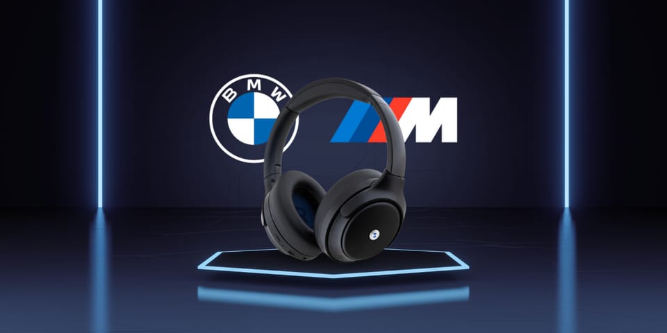 BMW słuchawki nauszne Bluetooth ANC      BMBHKL601SSLVK czarny/black Metal Logos