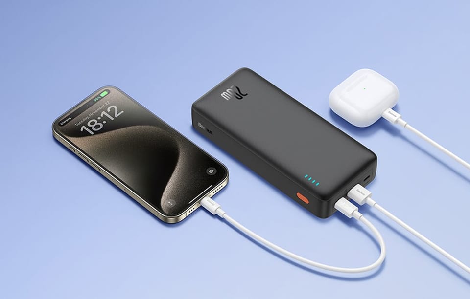 Powerbank Baseus Airpow 20000mAh 20W (czarny)