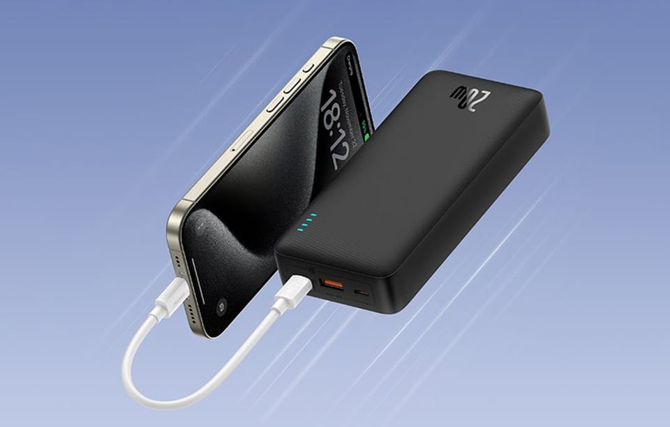 Powerbank Baseus Airpow 20000mAh 20W (czarny)