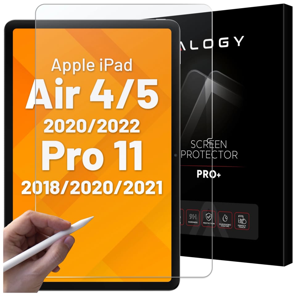 Szkło hartowane Alogy 9H na ekran do iPad Air 4 2020/ Air 5 2022/ iPad Pro 11 2018/ 2020/ 2021