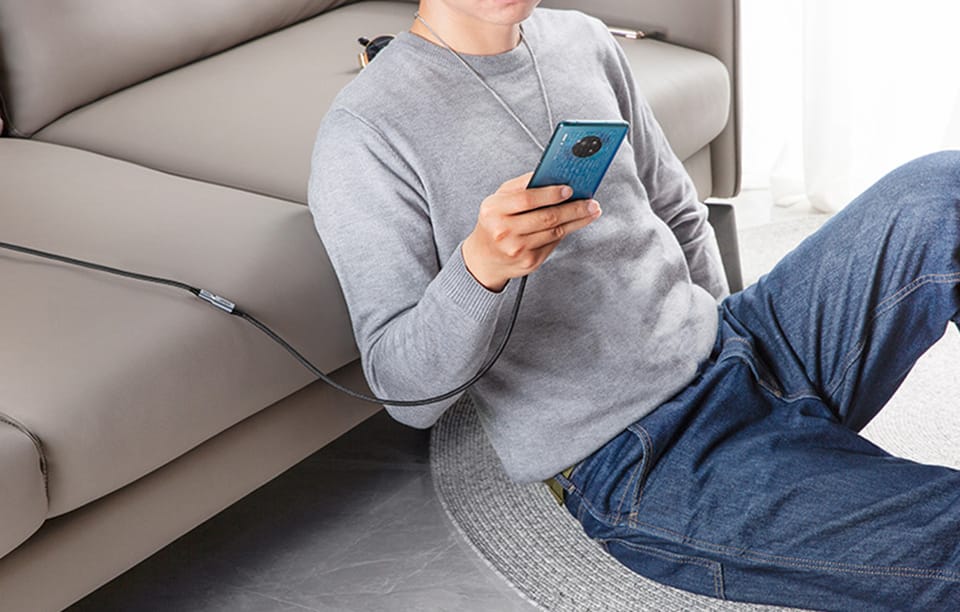Przedłużacz USB 3.2 Ugreen US372 męski USB-C do żeński USB-C Gen 2 0,5m (czarny)