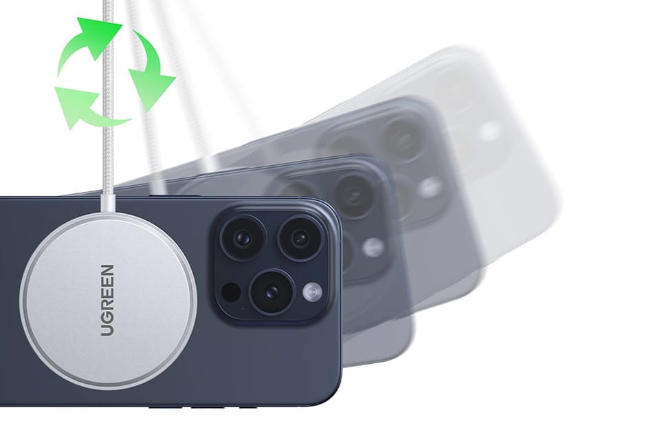 Bezprzewodowa ładowarka Qi2 Ugreen W703 z MagSafe 15W (dla urządzeń iOS)