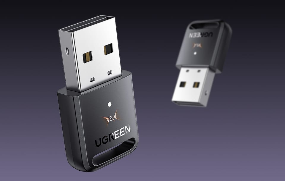 Adapter / odbiornik USB Bluetooth 5.4 Ugreen CM748, zasięg 20m (czarny)