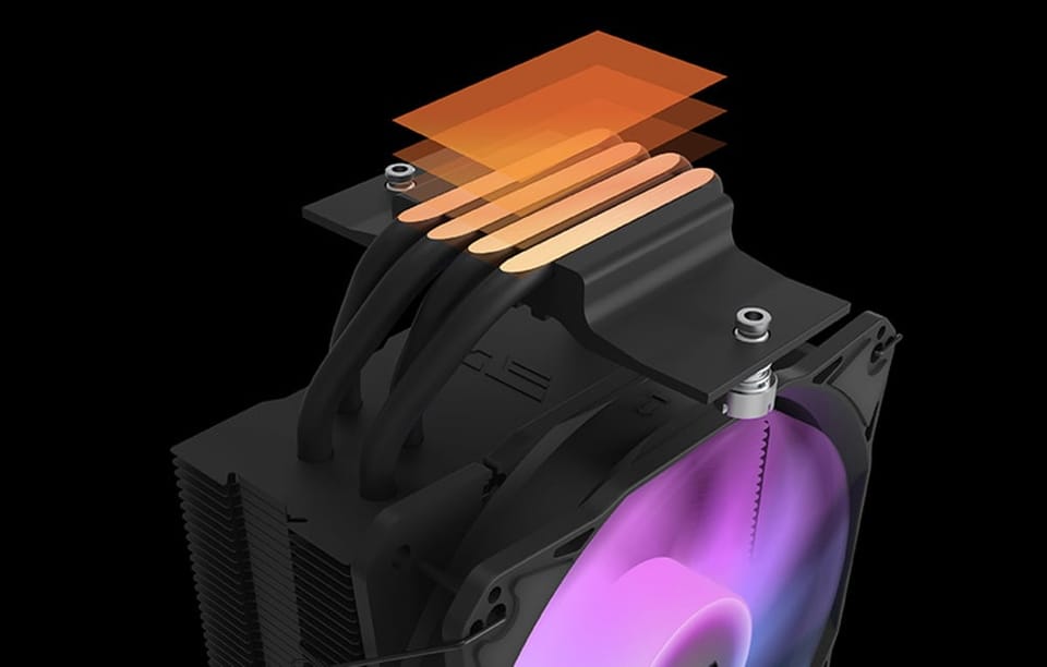Chłodzenie aktywne do procesora Darkflash Z4 PRO MIST (czarny)