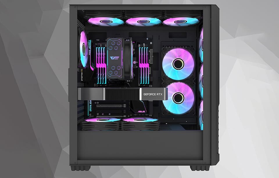 Chłodzenie aktywne do procesora Darkflash Z4 PRO MIST (czarny)