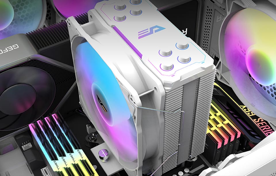 Chłodzenie aktywne do procesora Darkflash Z4 PRO MIST (biały)