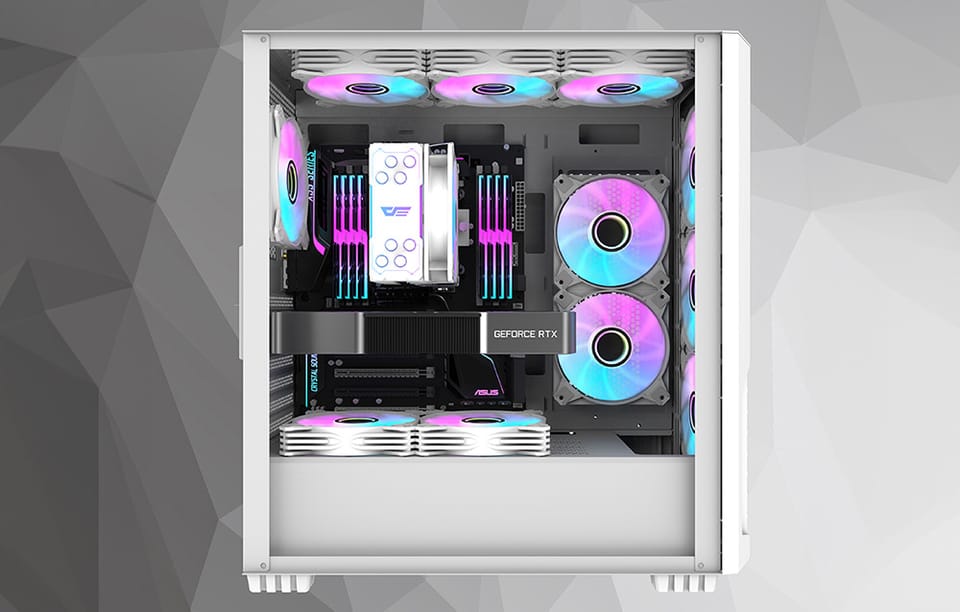 Chłodzenie aktywne do procesora Darkflash Z4 PRO MIST (biały)