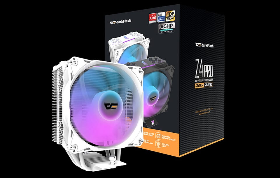 Chłodzenie aktywne do procesora Darkflash Z4 PRO MIST (biały)