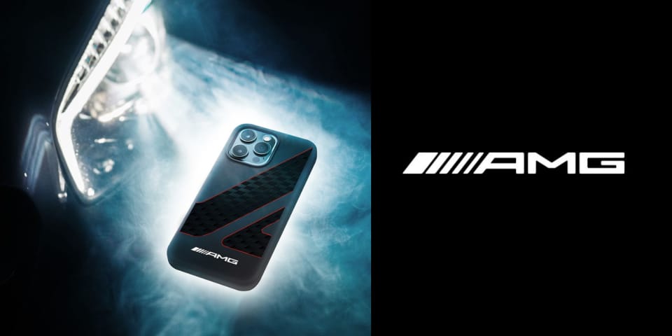 AMG AMHMP16L2SCFR iPhone 16 Pro 6.3"      czarny/black hardcase Checkered Flag Pattern MagSafe